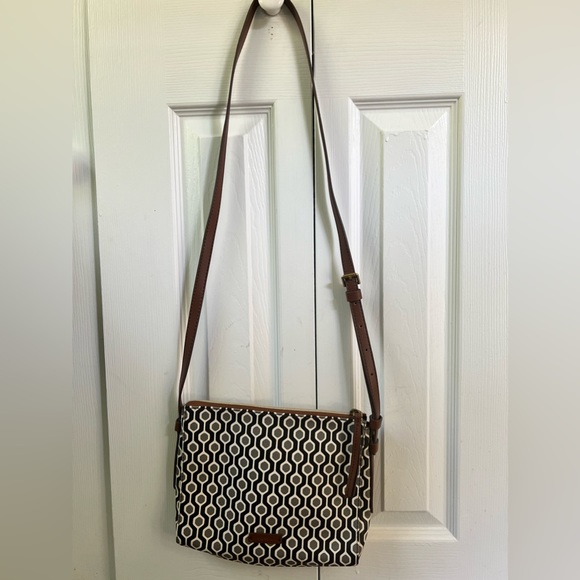 Fossil Crossbody Bag Like New Geometric - Picture 2 of 5